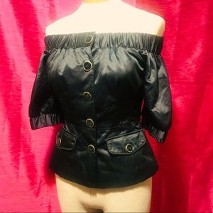 2BE BeBe off the shoulder dress jacket